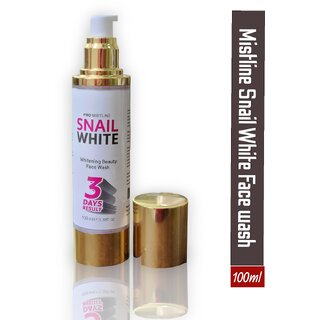 Mistline Snail White Whitening Beauty Face wash 3 days result 100ml
