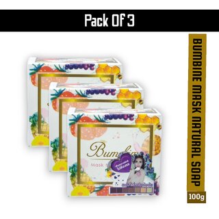                       Bumebime Mask Natural Soap 100g (Pack of 3)                                              