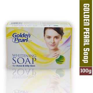                       Golden Pearl Whitening Soap For Acne And Oily Skin 100g                                              