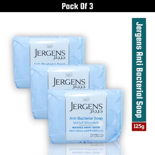 Jergens Anti Bacterial Soap 125g (Pack of 3)