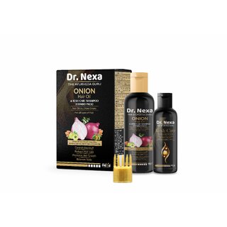                       Dr. Nexa Onion Hair Oil With Kesh Care Shampoo Ultimate Hair Care Kit (Shampoo(100ml) + Hair Oil(200ml))- Net Vol (2 Ite                                              