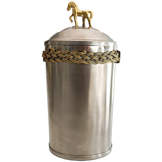                       IZZHAAR Mustang Cylindrical Storage  Jar                                              