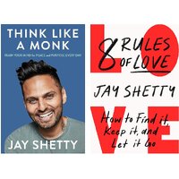 Jay Shetty 2 Books Set Think Like a Monk  8 Rules of Love (English, Paperback)