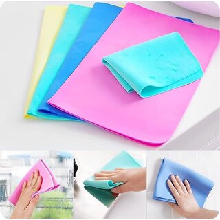                       Super Magic Towel Reusable Water Absorbent Cloth for Multipurpose, Cleaning Cloth for Kitchen, Table, Window Glass, Car, (Pack of 3)                                              