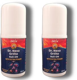 Dr. Nexa Ortho Roll-on With Ultra Power (60ml)-Ayurvedic Pain Relief Roll on for Joint, Back, Knee, Shoulder and Muscula