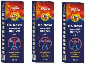 Dr. Nexa Roll On All in One ( Lower Back Pain  Body Pain) - (Pack of 3) ( Each 10ml )