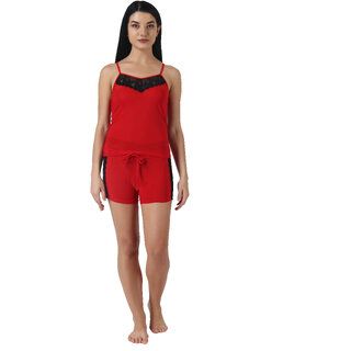                       Kismat Fashion Sexy & Stylish Top & Shrt Set With Lace work                                              