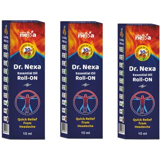 Dr. Nexa Roll On All in One ( Lower Back Pain Body Pain) - (Pack of 3) ( Each 10ml ) Dr. Nexa Roll On All in One ( Lower Back Pain Body Pain) - (Pack of 3) ( Each 10ml )
