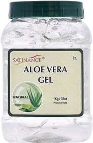 Satinance Aloe Vera Gel 1Kg - 100 Percent Natural, No Added Colors  Perfume