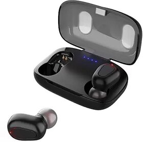 L21 Bluetooth Earphones BT5.0 Wireless Bluetooth Earphone L21 TWS Bluetooth Headset  (Black, True Wireless)