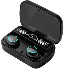 M10 TWS Wireless Earbuds with 2000mAh Charging  LED Display 3D Touch Bluetooth Headset (Pack of 1)