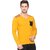 ROARERS Mens V-Neck Yellow Tshirt