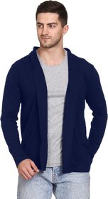 Roarers Mens Hooded Solid Dark Blue Shrug