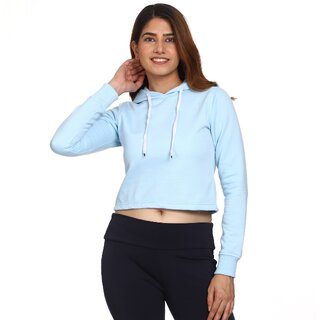 Roarers Womens Light Blue Fleece Sweatshirt