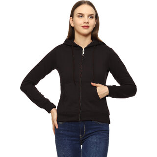                       Roarers Womens Black Fleece Sweatshirt                                              