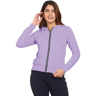                       Roarers Womens Purple Fleece Sweatshirt                                              