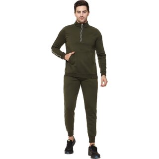                       Roarers Mens Long Sleeve Dark Green Tracksuit                                              