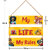 Homeberry- My Life My Rules Quote Trendy Wooden Wall Hanging| Home Decor
