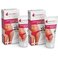 Everteen Natural Bikini Line Hair Remover Creme For Women - 1 Pack (50G Each) Cream (100 G)