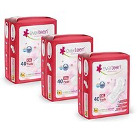 Everteen Xxl Sanitary Napkin Pads With Cottony-Soft Top Layer For Women, Enriched With Neem And Safflower 3 Packs (40 Pads Each, 320Mm) Sanitary Pad (Pack Of 3)