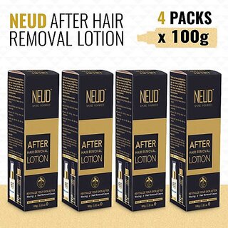                       Neud After Hair Removal Lotion For Skin Care In Men & Women 4 Packs (100 Gm Each) (400 G)                                              