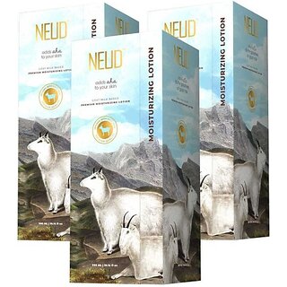                       Neud Goat Milk Premium Moisturizing Lotion For Men & Women - 3 Packs (300Ml Each) (900 Ml)                                              