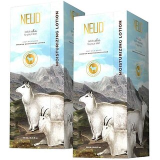                       Neud Goat Milk Premium Moisturizing Lotion For Men & Women - 2 Packs (300Ml Each) (600 Ml)                                              