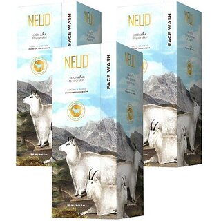                       Neud Goat Milk Premium For Men & Women - 3 Packs (300Ml Each) Face Wash (900 Ml)                                              