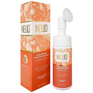                       Neud Acne Control Foaming Face Cleanser - 1 Pack (150Ml) Face Wash (150 Ml)                                              