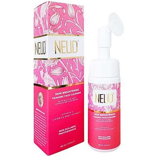                       Neud Skin Brightening Foaming Face Cleanser - 1 Pack (150Ml) Men & Women All Skin Types Face Wash (150 Ml)                                              