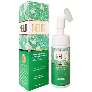                       Neud Deep Cleansing Foaming Face Cleanser - 1 Pack (150Ml) Men & Women All Skin Types Face Wash (150 Ml)                                              