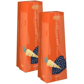                      Neud Premium Carrot Seed For Men And Women - 2 Packs (300Ml Each) Men & Women All Skin Types Face Wash (600 Ml)                                              