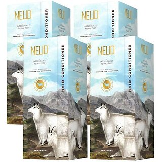                       Neud Goat Milk Premium Hair Conditioner For Men & Women - 4 Packs (300Ml Each) (1200 Ml)                                              