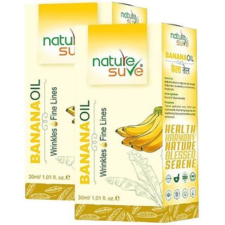                       Nature Sure Banana Oil For Wrinkles And Fine Lines In Men & Women - 2 Packs (30Ml Each) (60 Ml)                                              