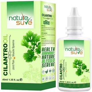                       Nature Sure Cilantro Dhania Oil For Joint Pain And Muscle Spasms In Men & Women - 1 Pack (40 Ml)                                              