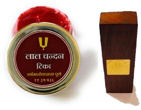 Lal Chandan Tika With Pure And Rare Chandan Stick