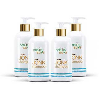                       Nature Sure Jonk Shampoo Hair Cleanser For Men & Women 4 Packs (300Ml Each) (1200 Ml)                                              