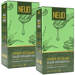                       Neud Ghrit Kumari Hair Shampoo For Men & Women 2 Packs (300Ml Each) (600)                                              
