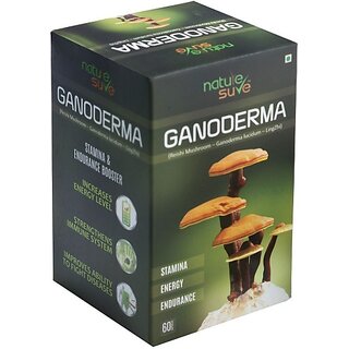                       Nature Sure Ganoderma Capsules For Men & Women 1 Pack (60 Capsules) (60 No)                                              