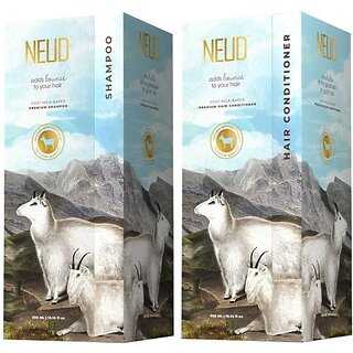                       Neud Goat Milk Shampoo & Hair Conditioner Combo For Men & Women - 300Ml Each (1 Items In The Set)                                              