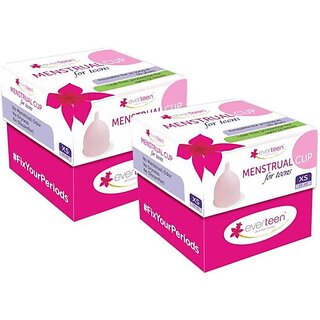 Everteen Xs Reusable Menstrual Cup (Pack Of 2)