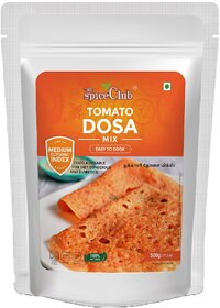 Spice Club Tomato Dosa with Brown Rice Mix 500g  100 Percent Natural, No Preservatives, Medium GI, Easy to Cook