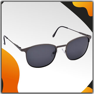                       Hrinkar Club-Master UV Protected Black Sunglasses For Unisex                                              