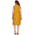 TAT2 FASHIONS womens mustard colour viscose blend fabric sleeveless knee length formalwear midi dress-8004MUSTARD