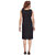 TAT2 FASHIONS womens black colour viscose blend fabric V neck sleeveless casualwear calf length midi dress- M8008Black