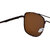 Hrinkar Rectangular UV Protected Brown Sunglasses For Unisex