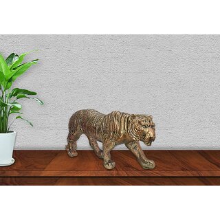                      GARDEN DECO Metal Tiger Statue (Set of 1 PC)                                              
