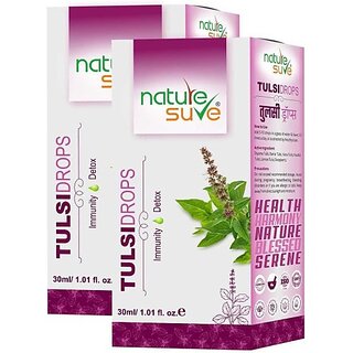                       Nature Sure Tulsi Drops For Immunity And Detox In Men  Women - 2 Packs (30Ml Each) (Pack Of 2)                                              