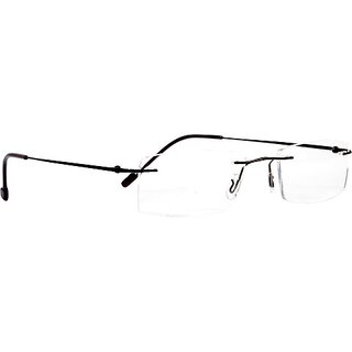                       Redex Rimless Rectangle Frame For Men and Women (50 mm)                                              
