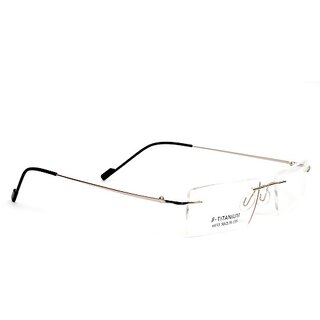                       Redex Rimless Rectangle Frame For Men and Women (40 mm)                                              